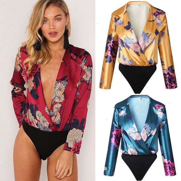 

womens clothing blouses for women new women long sleeve shirt romper jumpsuit stretch leotard blouse drop shipping good quality, White