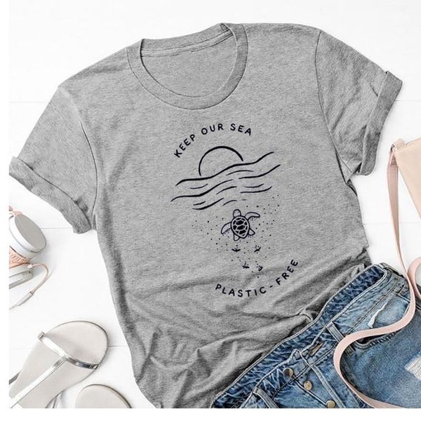 Ocean Sea Turtle Toddler Girls T Shirt Kids Cotton Short Sleeve Ruffle Tee