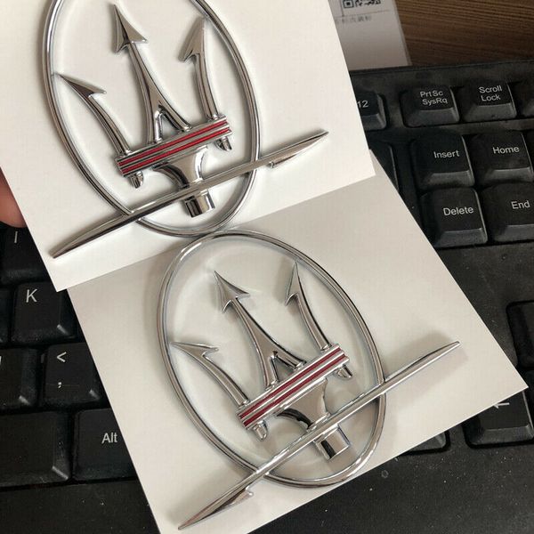 

для maserati ghibli quattroporte granturismo levante chrome red line логотип эмблем