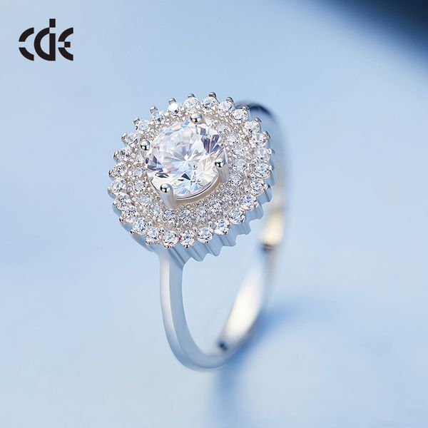 

wedding party silver s925 beaded pearl gift woman lady diamond jewelry ring for bride acting initiation graduation cde-244, Golden;silver