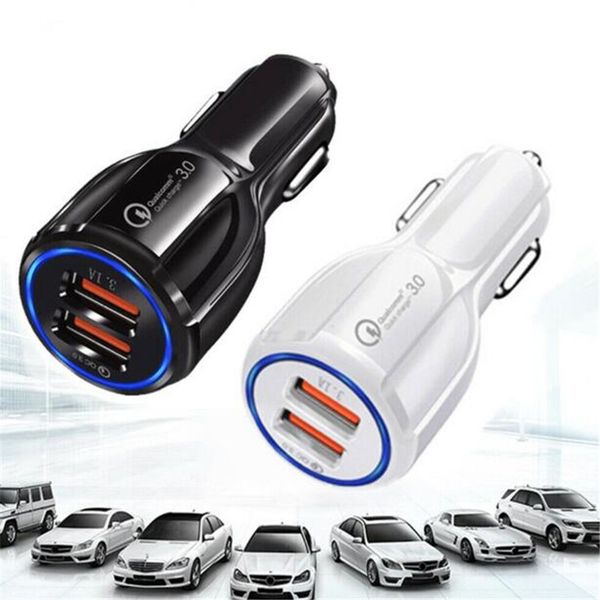 

qc3.0 quick charge fast dual 3.1a usb car charger for iphone for samsung galaxy s8 s7 s6 note
