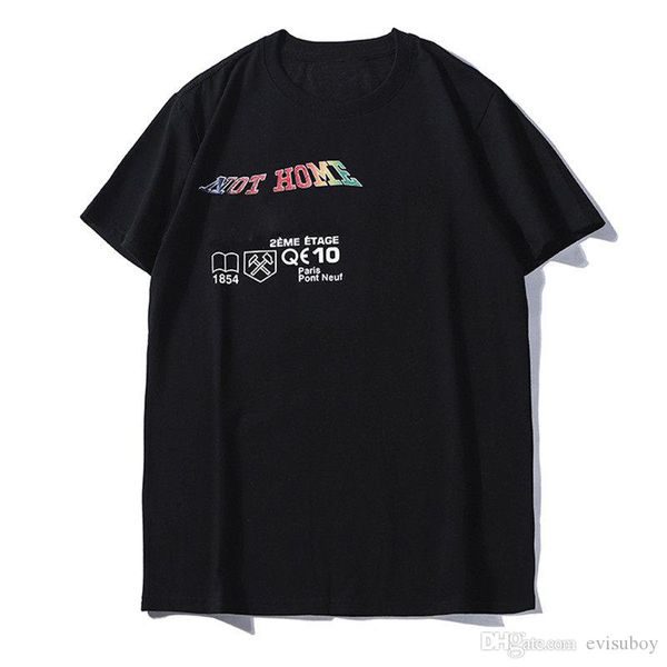 

20ss famous mens designer t shirts summer hip hop couples short sleeves men women t-shirts size s-2xl 2 colors, White;black