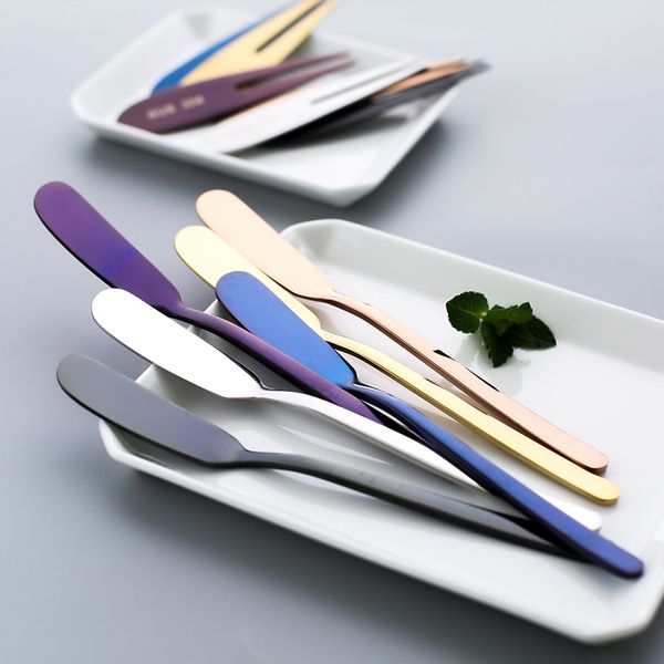 

stainless steel butter knife cheese dessert jam spreaders fruit fork westen cutlery breakfast tool tableware kitchen supplier