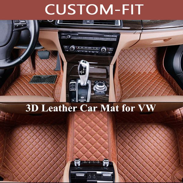 

custom car floor mats for volkswagen vw tuareg golf t2 polo phaeton tiguan sharan multivan t5 t6 passat b5 mat carpet alfombra coche