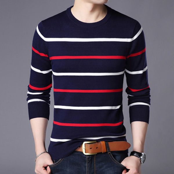 

mens designer pullover winter mens fashion grand sweater casual striped pattern thin sweatshirt 2020 new sell 10 colors, White;black