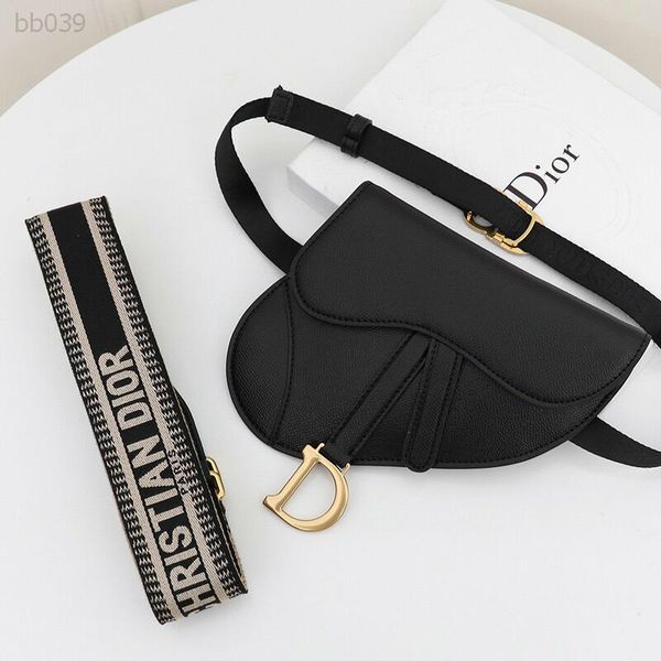 

2020 famous shoulder bags simple womens handbag new letter shoulder bag genuine leather messenger bag luxury saddle bag
