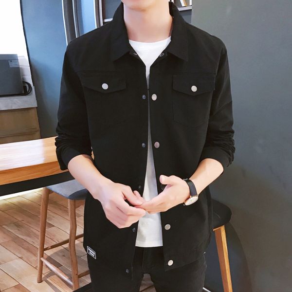 

2019 autumn and winter new style men's wear workwear cotton jacket, Black
