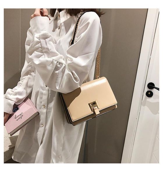 

многослойная женская сумка 2020 новый замок цепи косой ранец