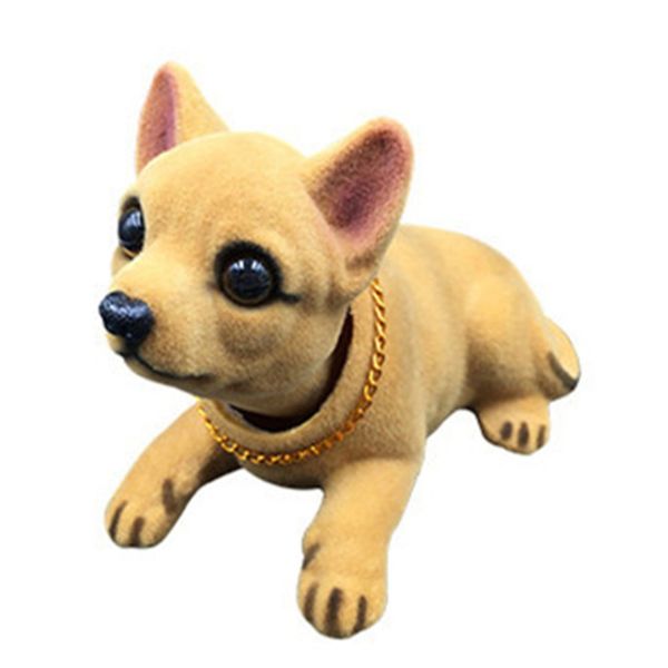 

car ornaments nodding dog auto dashboard toys shaking head dog doll cute chihuahua rocking head auto accessories decoration
