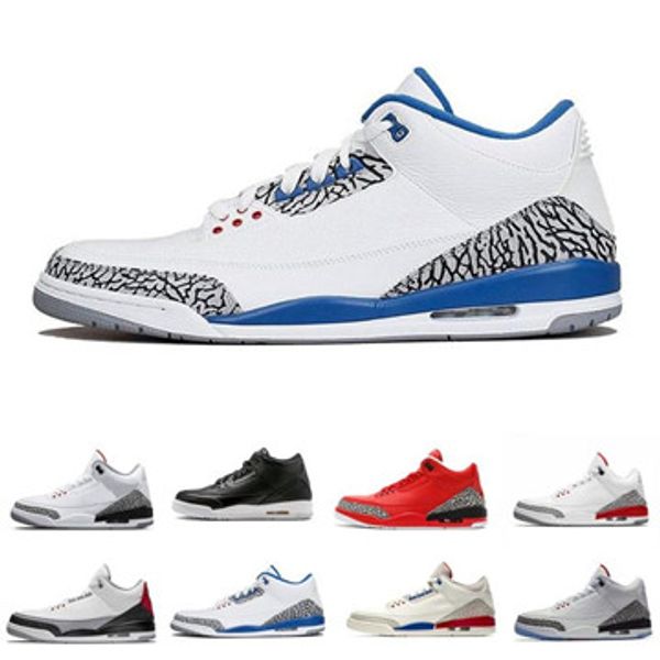 

2019 New 3s Pure White Mens Basketball Shoes Cheap Tinker Katrina JTH Free Throw Linell OG Royal Blue Black 3 Designer Sneakers Shoes