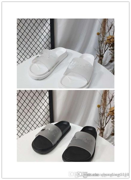 

han edition personality new male sandals summer fashion trend tow men and women a word procrastinates antiskid slippers beach flip flops, Black