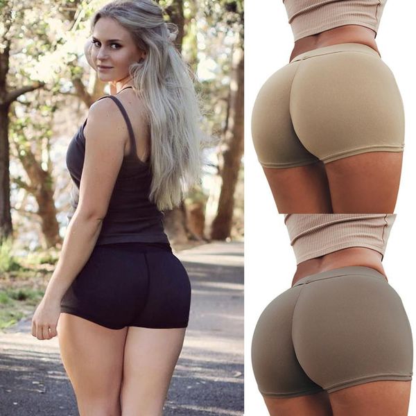

women butt lifter shaper pad buttock enhancer underwear panties brief hip up summer sports gym workout skinny short pants