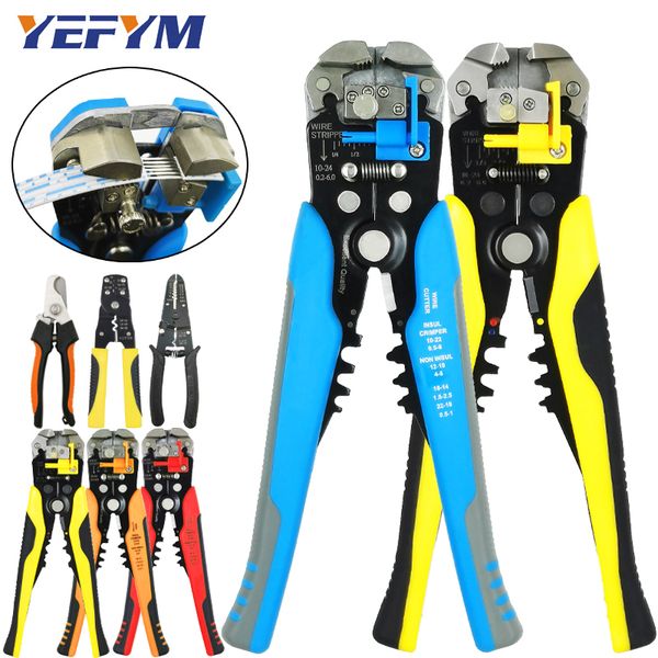 

multi tools pliers stripper cutter cable wire capability 0.25-6mm2 hs-d1 ye-1 brand crimper acutomatic electrical repair tools