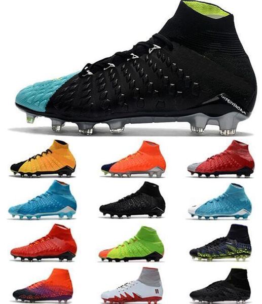 

hypervenom phantom iii df fg men s soccer shoes high ankle rising fast pack footabll shoes men 3d soccer boots neymar soccer c
