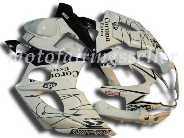 

new abs plastic fairings kit fit for suzuki gsxr1000 2005 2006 gsxr1000 05 06 injection mold black white no6