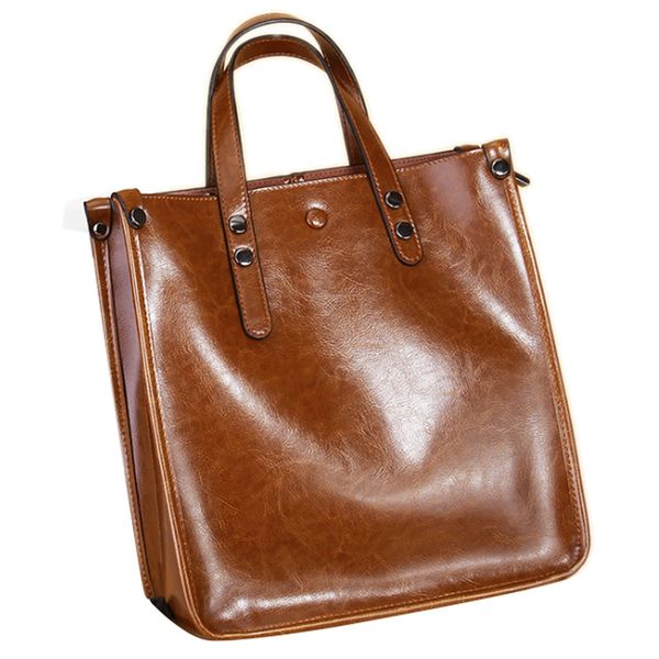 

well-made, large-capacity minimalist tote bag, fashion,hand-held women's bag, leather shopping one-shoulder bag