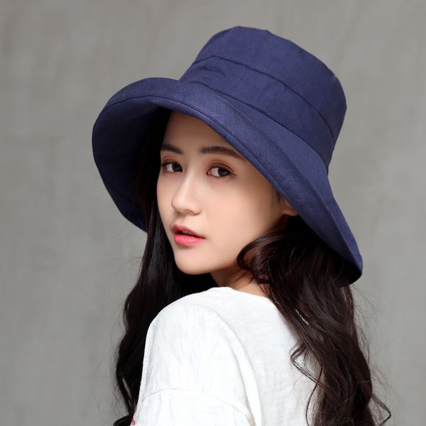 

весна лето корейская версия hat женщин из шляпы хлопка открытого рыбаку сто установить солнце студент бассейна солнце