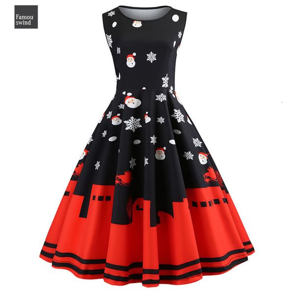 

рождество платье женщин цветочный тонкого винтажного платья без рукавов повседневного vestidos elegant партии фестиваль платья плюс размер д, Black;gray