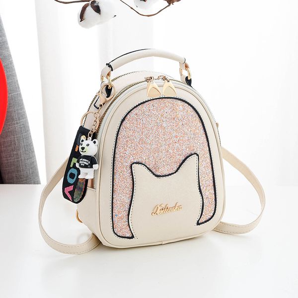 

2020 new fashion handbags shoulder bag korean style girls sequined student backpack