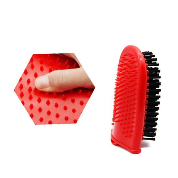 

хот-дог чистка массажные перчатки уход за домашними животными гребень щенок двухсторонние купальные щетки pet собака щетки зоотовары