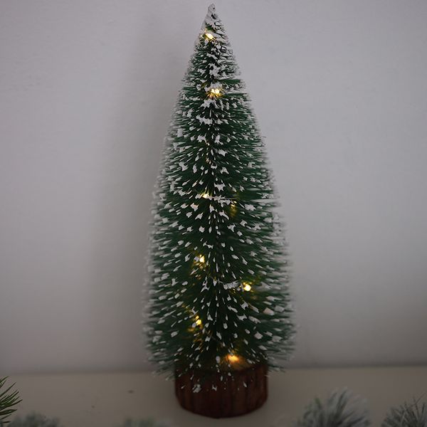 

christmas fake small pine tree with lights holiday window deskdecoration