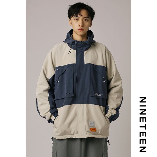 

oversize jacket men pilot pocket streetwear hip hop blue casual zipper mens jackets and coats chaqueta hombre clothes cc50jk, Black;brown