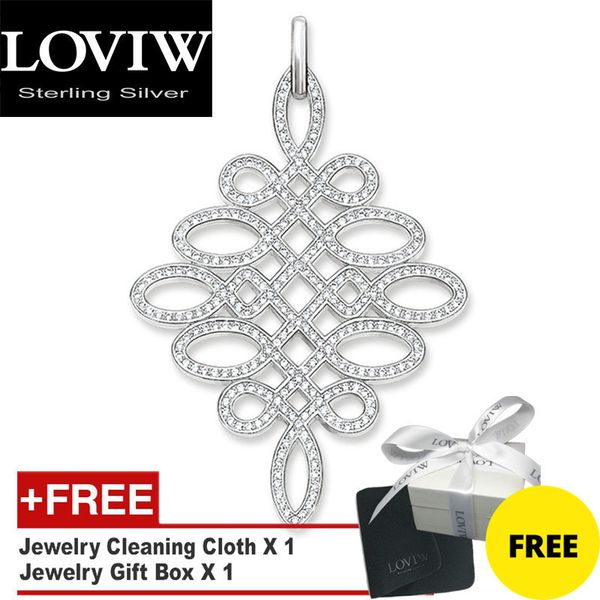

подвеска любовь узел, brand new fashion бесконечные ювелирные изделия thomas sabor 925 sterling silver аксессуары подарок для женщины