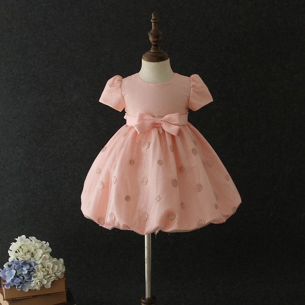 

1952tutu embroidery princess baby girl dress 2020 spring party wedding easter day kid dress for girl wholesale child clothes, Red;yellow