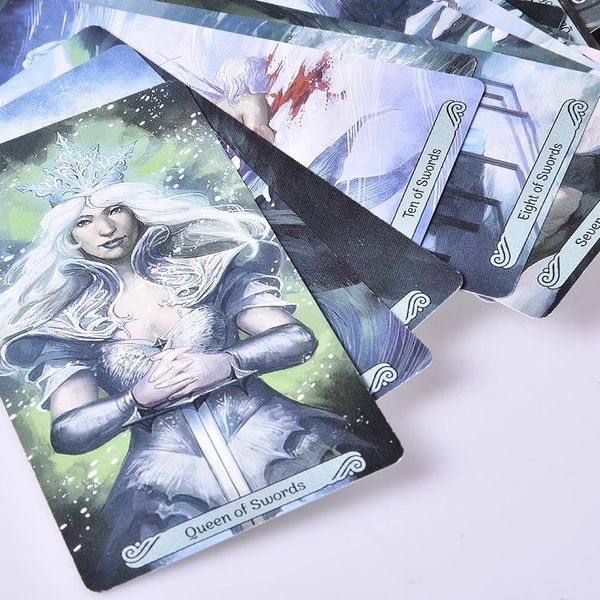 

78 pcs mermaid tarot cards deck table board games card for family party playing card entertainment gift other golf products