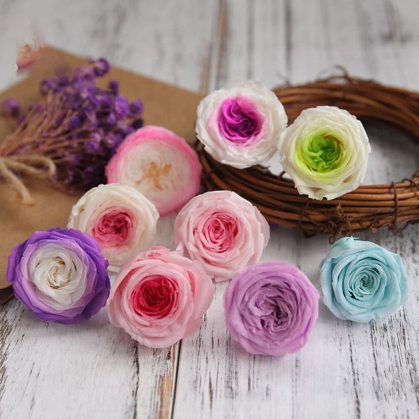 

rose preserved flowers immortal rose mothers day gift diy wedding eternal life flower material gift box flower