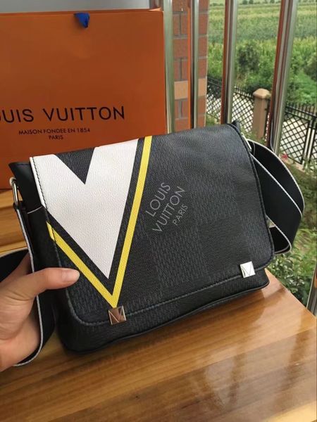 

2018 Новый известный бренд классический дизайнер моды для мужчин кожаные сумки пос