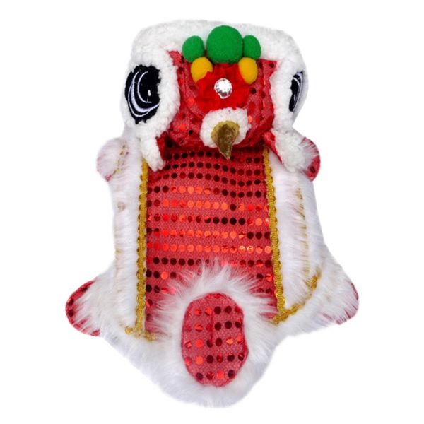 

одежда для собак pet dog winter warm китайский стиль новый год dragon dance блестки makeover смешные одежда красный лаки косплей costumen