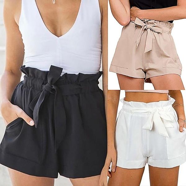 

summer casual shorts beach high waist short fashion lady women, White;black