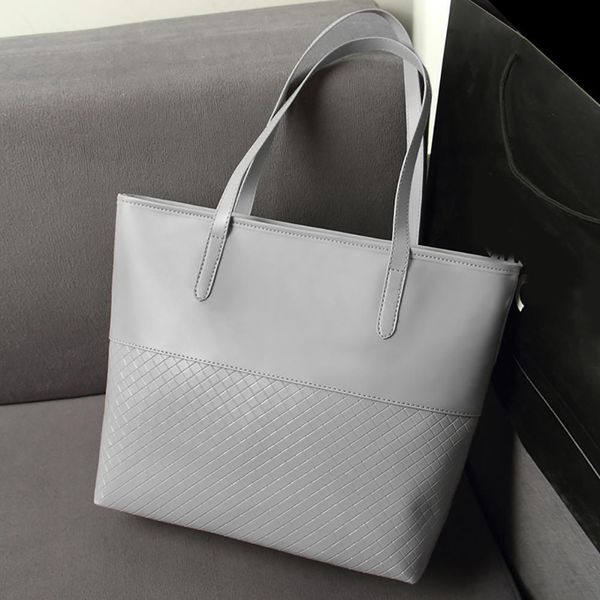 

new fashion women handbag retro ladies shoulder bag casual shopping tote solid large capacity tote bags wine red black