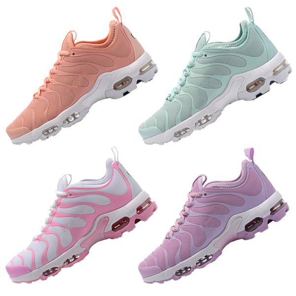 

2018 new tn plus running shoes fashion designer sport sneakers pink purple orange womens outdoor trainers size 36-39