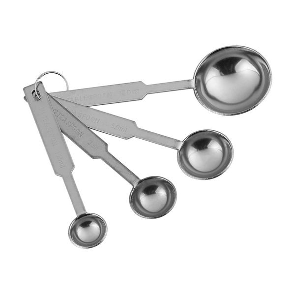 

4pcs kitchen stainless steel tea coffee measuring spoons cup baking teaspoon other kitchen tools