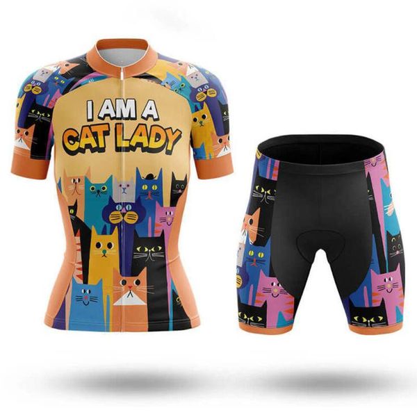 

cat lady с коротким рукавом женщины велоспорта набор дышащие mountain bike одежда женщины велосипед велосипед одежда ropa ciclismo, Black;blue