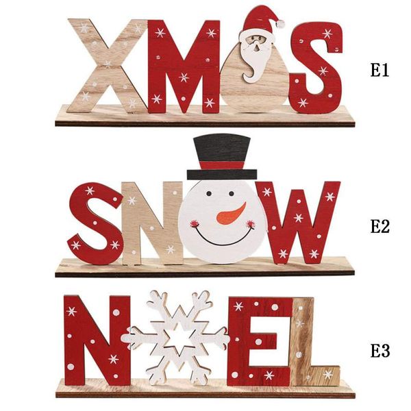 

christmas wooden letter ornaments christmas decoration wooden letters deskdecorations santa snowman snowflake decoration