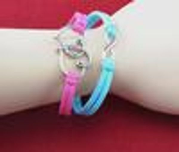 

wholesale- double heart bracelet bronze or silver plating 2013 new fashion jewelry hy40 20pcs/lot, Golden;silver