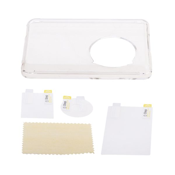

transparent case+screen protector film for ipod classic 80gb/120gb/new 160gb