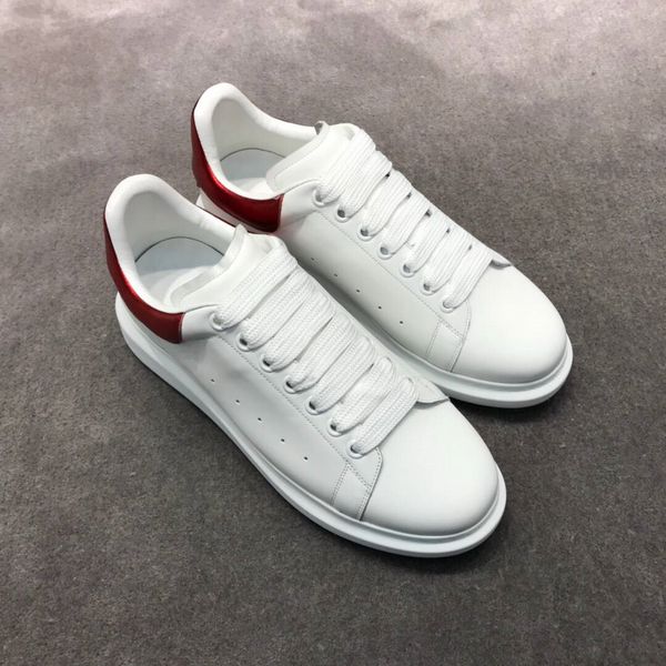 

2019 platform shoes new designer women/men sport air shoes white genuine leather ing, Black
