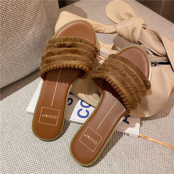 

slippers casual shoes woman 2020 slipers women rubber flip flops luxury flat new hawaiian summer rome basic cotton fabric, Black