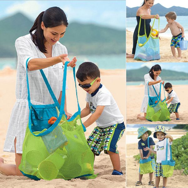 

складной ребенок ребенок пляж сетка ванна игрушки для хранения сумка большая сетка сумки на открытом воздухе висит большой объем