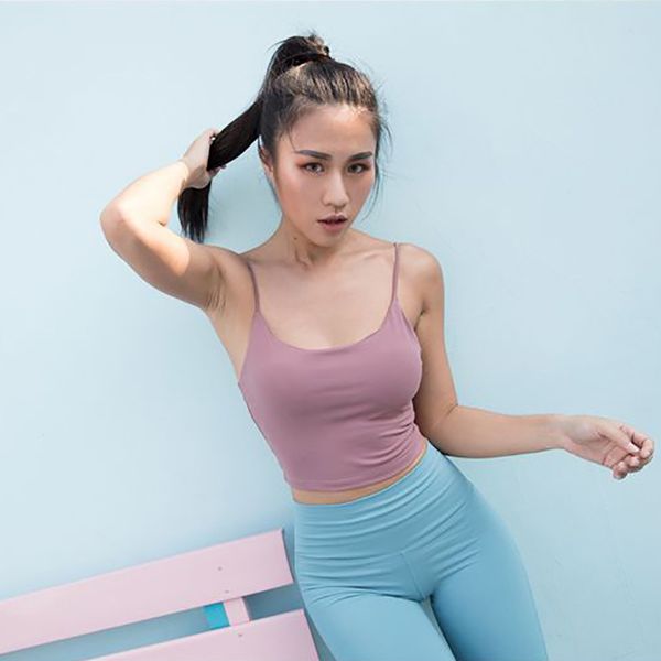 

women sleeveless sports vest workout yoga crop solid backless shirt workout fitness gym quick dry tank top, White;red