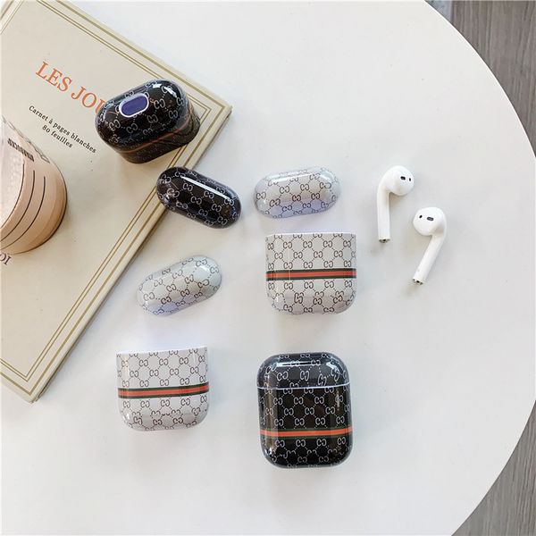 

designer airpods case fashion plastic protective cover luxury airpods cases wireless bluetooth headset charging case cover earphone case