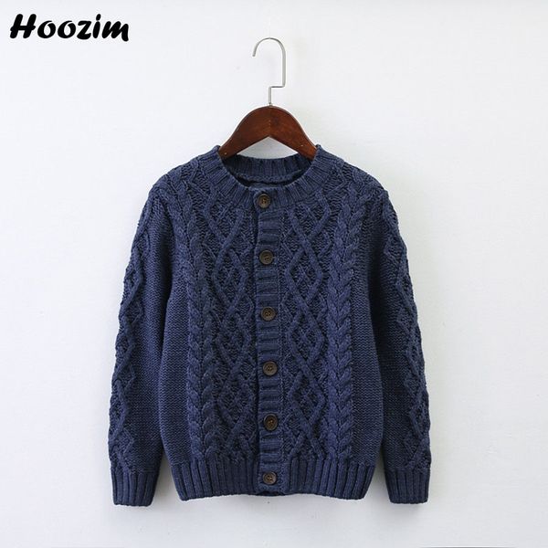 

autumn long sleeve stripe knitted sweater children nice kids boys clothing casual blue pattern crochet cardigan boys 4-11 years