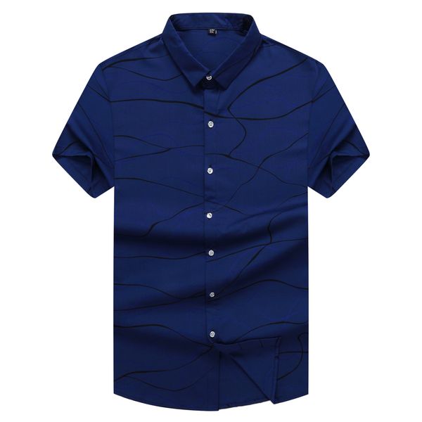 

spuer fat man leisure men loose printing fat short sleeve solid color shirt extra large size shirt, White;black