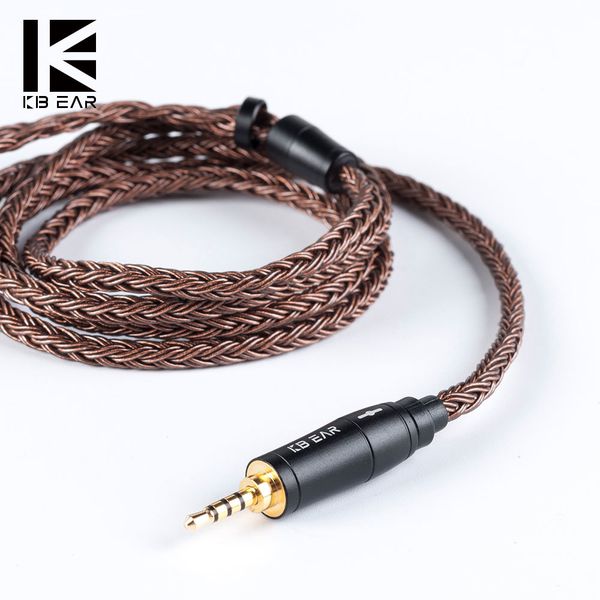 

kbear 16 core upgraded pure copper balanced cable 2.5/3.5/4.4mm with mmcx/2pin/qdc connector for kz zs10 pro zsx c12 blon bl-03