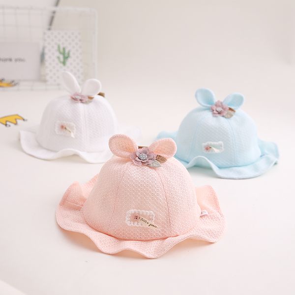 

baby fisherman hat summer breathable sunscreen hat thin, Yellow