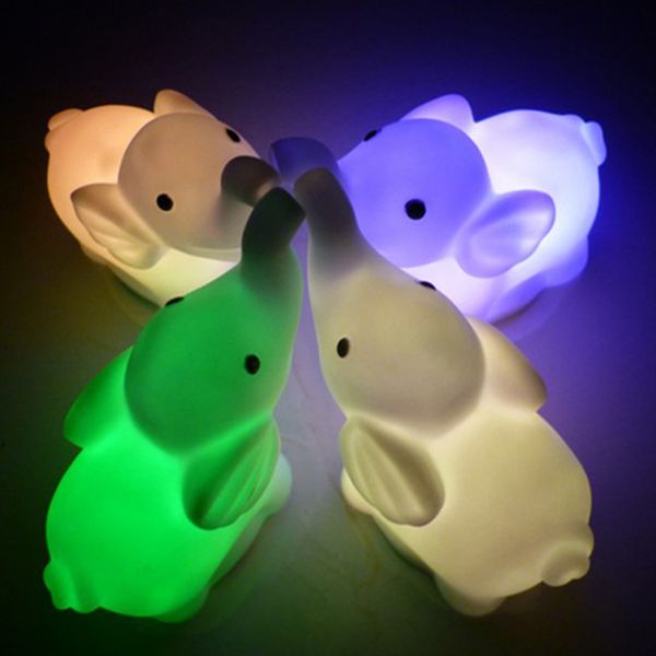 Grosshandel Schone Elefanten Form Nachtlicht 7 Farbwechsel Tier Led